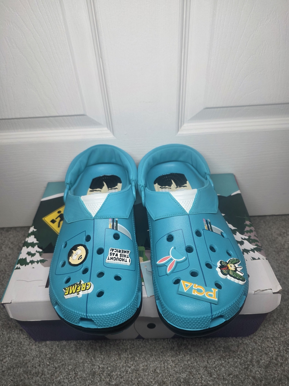 Crocs South Park Randy CLS Men’s Lightweight Slip-On Clogs Blue US 9 M